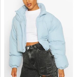 Boohoo Women Cropped puffer Coat